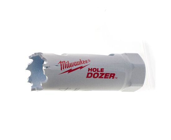 Биметаллическая коронка Milwaukee HOLE DOZER 19 mm - 49560023, Модель: HOLE DOZER 19 mm, Диаметр (мм): 19, фото 