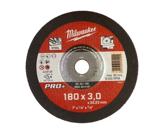 Отрезной диск по металлу Milwaukee PRO-PLUS SC-42 180x3 MM 25 PCS - 4932451497, фото 