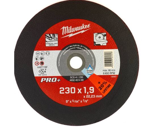 Тонкий отрезной диск по металлу Milwaukee PRO-PLUS SCS-41 230x1.9 MM 25 PCS - 4932451490, фото 