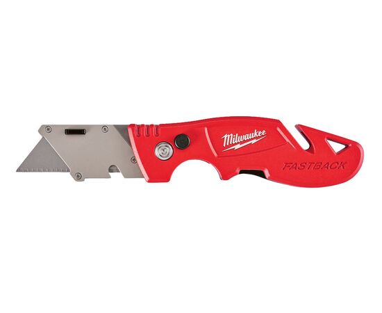 Многофункциональный складной нож со сменными лезвиями Milwaukee FASTBACK™ FLIP UTILITY KNIFE WITH BLADE STORAGE с отсеком для хранения лезвий - 48221903, фото , изображение 13