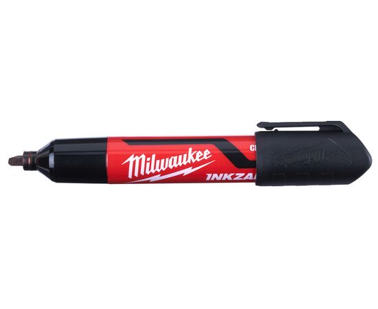 Маркер для стройплощадки Milwaukee INKZALL™ black chisel tip marker L 3pc - 4932471554, фото , изображение 3