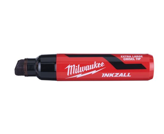 Маркер для стройплощадки Milwaukee INKZALL™ black chisel tip marker XL - 4932471558, фото , изображение 2