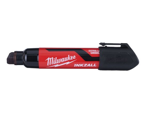Маркер для стройплощадки Milwaukee INKZALL™ black chisel tip marker XL - 4932471559, фото , изображение 3