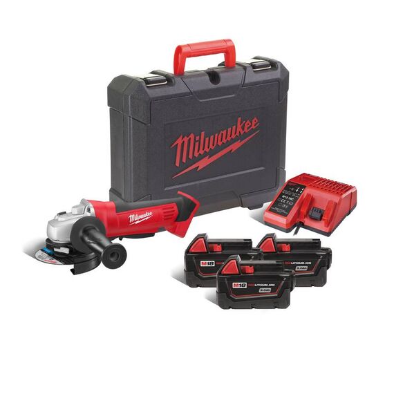 Аккумуляторная углошлифовальная машина Milwaukee HD18 AG-32C w M18BX - 4933431414, внеший вид