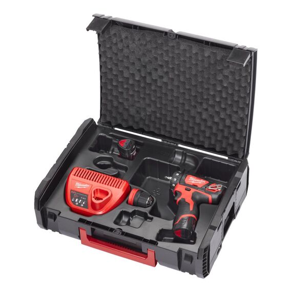 Аккумуляторная дрель-шуруповерт со сменным патроном Milwaukee M12 BDDX-202X - 4933447136, внеший вид