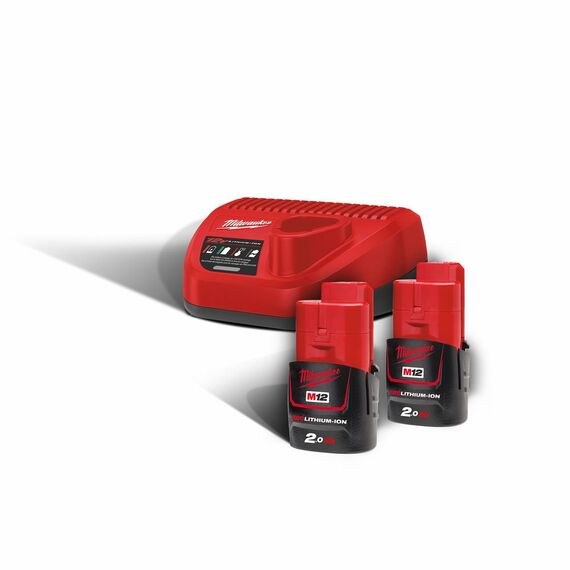 Энергокомплект Milwaukee M12 NRG-202 - 4933459209, Модель: M12 NRG-202, внеший вид