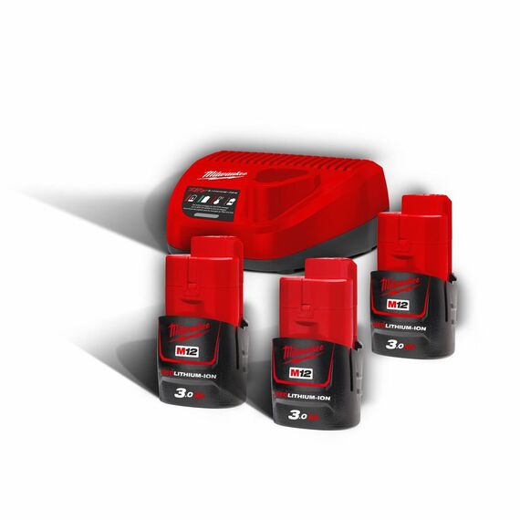 Энергокомплект Milwaukee M12 NRG-303 - 4933459207, Модель: M12 NRG-303, внеший вид