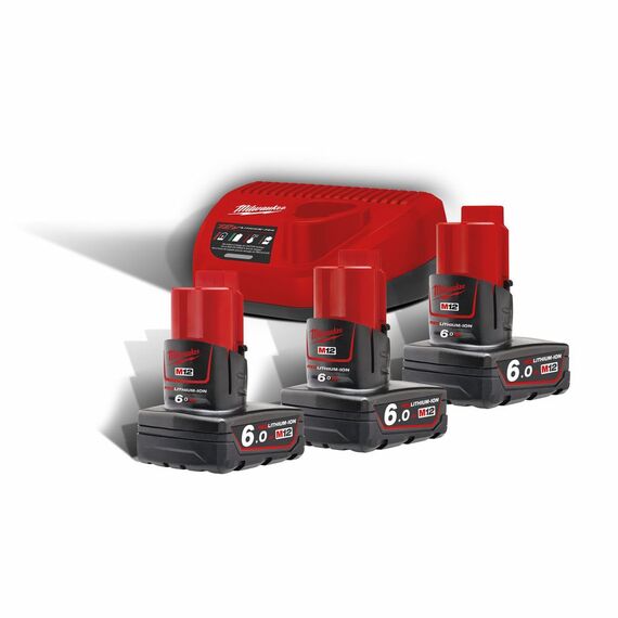 Энергокомплект Milwaukee M12 NRG-603 - 4933459208, Модель: M12 NRG-603, внеший вид