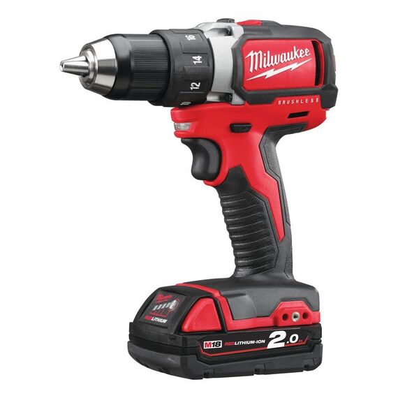 Аккумуляторная дрель-шуруповерт Milwaukee M18 BLDD-202C - 4933448441, Модель: M18 BLDD-202C, внеший вид
