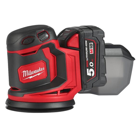Аккумуляторная эксцентриковая шлифовальная машина Milwaukee M18 BOS125-502B - 4933464230, внеший вид