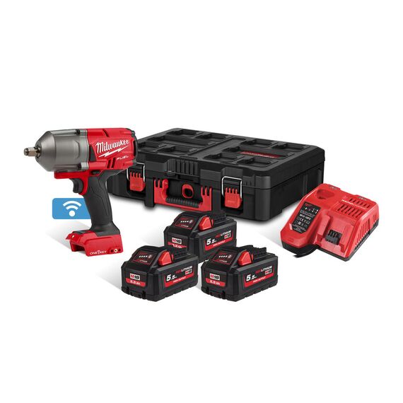 Аккумуляторный импульсный гайковерт Milwaukee M18 ONEFHIWF12-553P - 4933478789, Модель: M18 ONEFHIWF12-553P, внеший вид