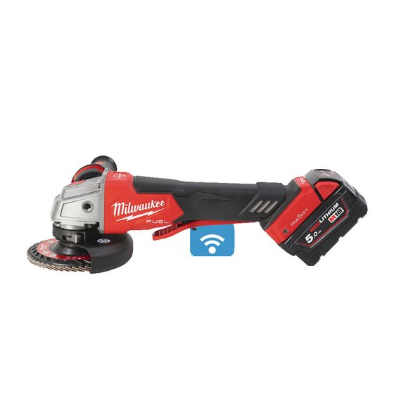 Аккумуляторная углошлифовальная машина Milwaukee M18 ONEFSAG125XPDB-502X - 4933478435, Модель: M18 ONEFSAG125XPDB-502X, внеший вид, изображение 2