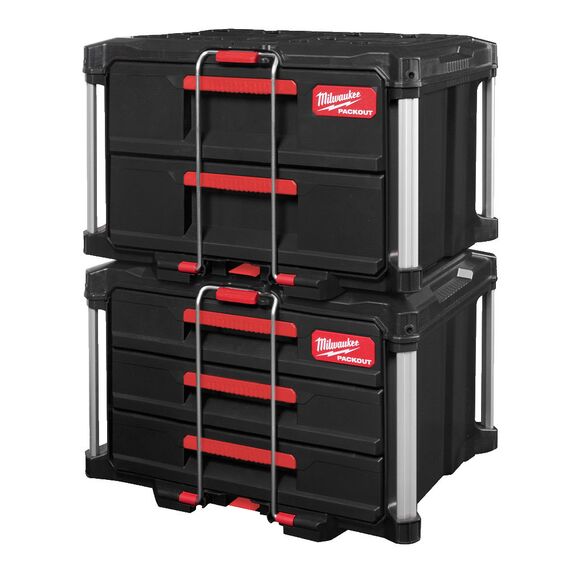 Кейс с выдвижными ящиками Milwaukee Packout 2 Drawer Tool Box - 4932472129, Модель: Packout 2 Drawer Tool Box, внеший вид, изображение 10