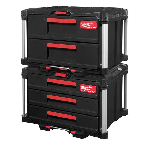 Кейс с выдвижными ящиками Milwaukee Packout 3 Drawer Tool Box - 4932472130, Модель: Packout 3 Drawer Tool Box, внеший вид, изображение 11