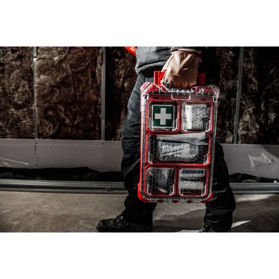 Аптечка Milwaukee Packout First Aid Kit DIN 13157 - 4932478879, Модель: Packout First Aid Kit DIN 13157, внеший вид, изображение 12