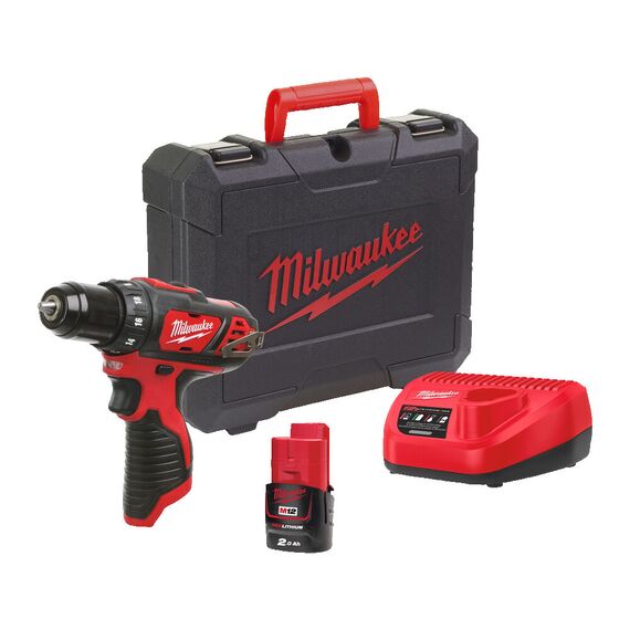 Аккумуляторная дрель-шуруповерт Milwaukee M12 BDD-201C - 4933479439, Модель: M12 BDD-201C, фото, изображение 3 Аккумуляторная дрель-шуруповерт Milwaukee M12 BDD-201C - 4933479439, Модель: M12 BDD-201C, внеший вид, изображение 3