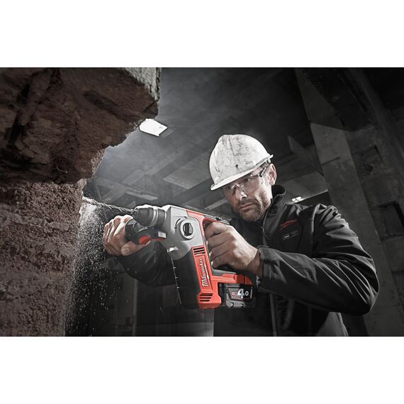 Аккумуляторный перфоратор Milwaukee M18 BH-0X - 4933459542, фото, изображение 9 Аккумуляторный перфоратор Milwaukee M18 BH-0X - 4933459542, внеший вид, изображение 9