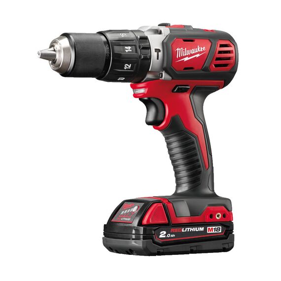 Аккумуляторная ударная дрель-шуруповерт Milwaukee M18 BPD-202B - 4933478256, Модель: M18 BPD-202B, фото, изображение 2 Аккумуляторная ударная дрель-шуруповерт Milwaukee M18 BPD-202B - 4933478256, Модель: M18 BPD-202B, внеший вид, изображение 2