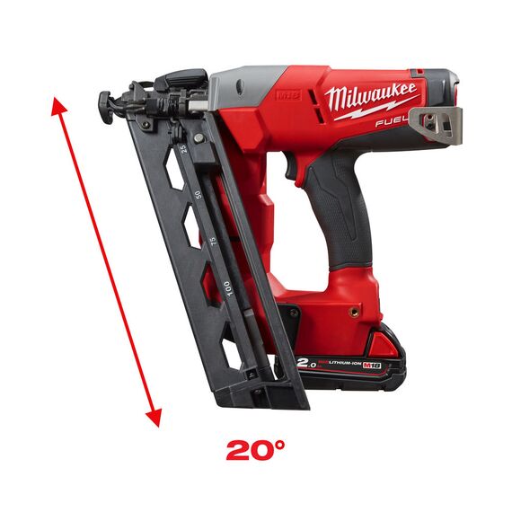 Аккумуляторный гвоздезабиватель Milwaukee M18 CN16GA-202X - 4933451570, Модель: M18 CN16GA-202X, внеший вид, изображение 3