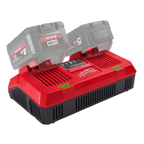 Быстрое зарядное устройство на два порта Milwaukee M18 DFC - 4932472073, Модель: M18 DFC, фото, изображение 5 Быстрое зарядное устройство на два порта Milwaukee M18 DFC - 4932472073, Модель: M18 DFC, внеший вид, изображение 5