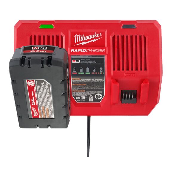 Быстрое зарядное устройство на два порта Milwaukee M18 DFC - 4932472074, внеший вид, изображение 11