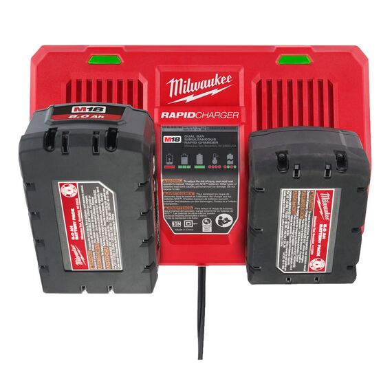 Быстрое зарядное устройство на два порта Milwaukee M18 DFC - 4932472074, внеший вид, изображение 9