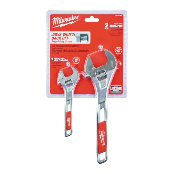 Набор разводных ключей Milwaukee ADJUSTABLE WRENCH TWIN PACK 2 шт - 48227400, Модель: ADJUSTABLE WRENCH TWIN PACK, внеший вид, изображение 2