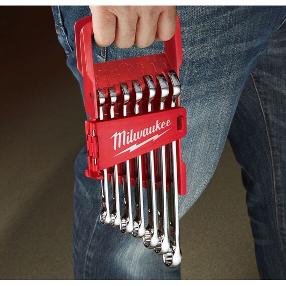 Набор комбинированных дюймовых ключей Milwaukee MAX BITE™ IMPERIAL COMBINATION SPANNER SET 7 PC - 48229407, Модель: MAX BITE™ IMPERIAL COMBINATION SPANNER SET 7 PC, внеший вид, изображение 5