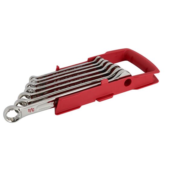 Набор комбинированных дюймовых ключей Milwaukee MAX BITE™ IMPERIAL COMBINATION SPANNER SET 7 PC - 48229407, Модель: MAX BITE™ IMPERIAL COMBINATION SPANNER SET 7 PC, внеший вид, изображение 4