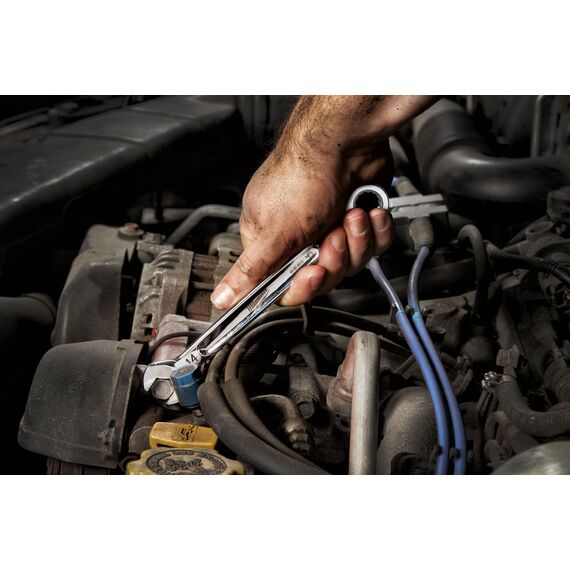 Набор комбинированных ключей с трещоткой Milwaukee MAX BITE™ RATCHETING METRIC COMBINATION SPANNER SET 15PC - 4932464994, Модель: MAX BITE™ RATCHETING METRIC COMBINATION SPANNER SET 15PC, фото, изображение 10 Набор комбинированных ключей с трещоткой Milwaukee MAX BITE™ RATCHETING METRIC COMBINATION SPANNER SET 15PC - 4932464994, Модель: MAX BITE™ RATCHETING METRIC COMBINATION SPANNER SET 15PC, внеший вид, изображение 10