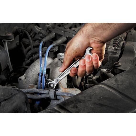 Набор комбинированных ключей с трещоткой Milwaukee MAX BITE™ RATCHETING METRIC COMBINATION SPANNER SET 15PC - 4932464994, Модель: MAX BITE™ RATCHETING METRIC COMBINATION SPANNER SET 15PC, фото, изображение 11 Набор комбинированных ключей с трещоткой Milwaukee MAX BITE™ RATCHETING METRIC COMBINATION SPANNER SET 15PC - 4932464994, Модель: MAX BITE™ RATCHETING METRIC COMBINATION SPANNER SET 15PC, внеший вид, изображение 11