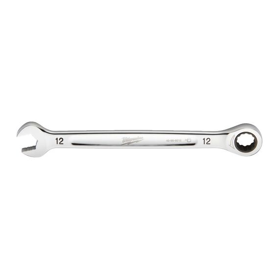 12 мм комбинированный ключ Maxbite с трещоткой Milwaukee 12 mm MAX BITE™ ratcheting combination spanner - 4932471505, Модель: 12 mm MAX BITE™ ratcheting combination spanner, внеший вид