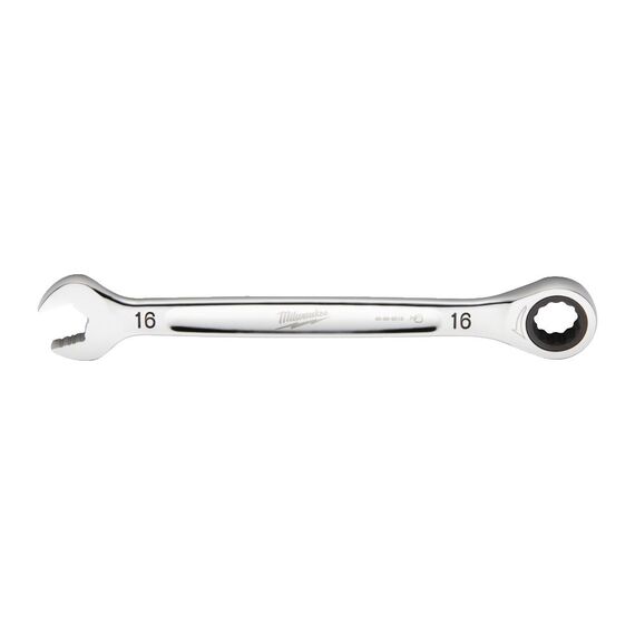 16 мм комбинированный ключ Maxbite с трещоткой Milwaukee 16 mm MAX BITE™ ratcheting combination spanner - 4932471509, Модель: 16 mm MAX BITE™ ratcheting combination spanner, внеший вид