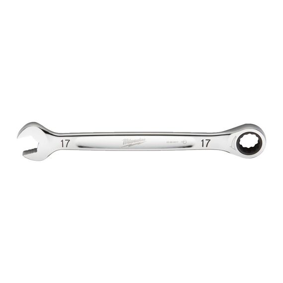 17 мм комбинированный ключ Maxbite с трещоткой Milwaukee 17 mm MAX BITE™ ratcheting combination spanner - 4932471510, Модель: 17 mm MAX BITE™ ratcheting combination spanner, внеший вид