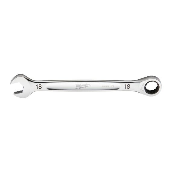 18 мм комбинированный ключ Maxbite с трещоткой Milwaukee 18 mm MAX BITE™ ratcheting combination spanner - 4932471511, Модель: 18 mm MAX BITE™ ratcheting combination spanner, внеший вид