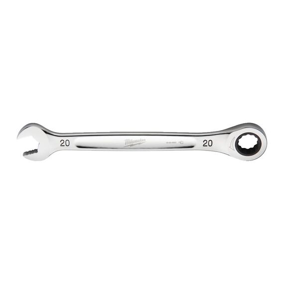 20 мм комбинированный ключ Maxbite с трещоткой Milwaukee 20 mm MAX BITE™ ratcheting combination spanner - 4932471513, Модель: 20 mm MAX BITE™ ratcheting combination spanner, внеший вид