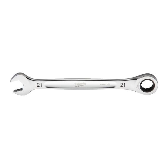 21 мм комбинированный ключ Maxbite с трещоткой Milwaukee 21 mm MAX BITE™ ratcheting combination spanner - 4932471514, Модель: 21 mm MAX BITE™ ratcheting combination spanner, внеший вид