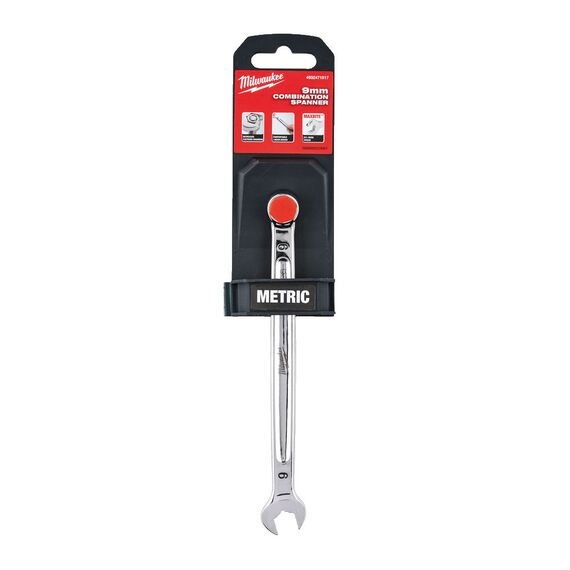 9 мм Maxbite комбинированный ключ Milwaukee 9 mm MAX BITE™ combination spanner - 4932471517, Модель: 9 mm MAX BITE™ combination spanner, фото, изображение 2 9 мм Maxbite комбинированный ключ Milwaukee 9 mm MAX BITE™ combination spanner - 4932471517, Модель: 9 mm MAX BITE™ combination spanner, внеший вид, изображение 2