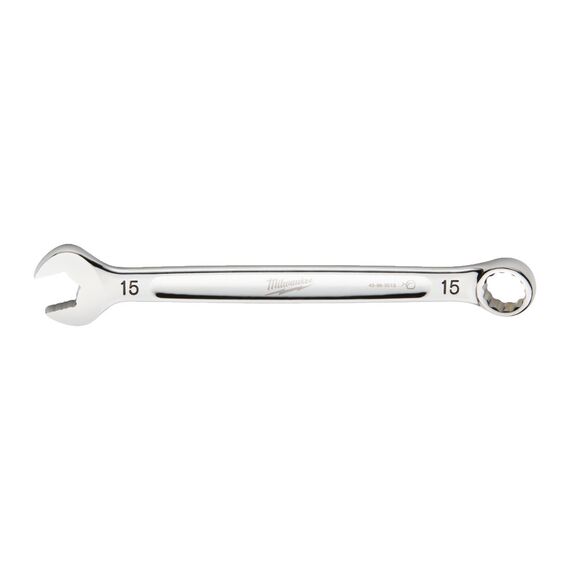 15 мм Maxbite комбинированный ключ Milwaukee 15 mm MAX BITE™ combination spanner - 4932471523, Модель: 15 mm MAX BITE™ combination spanner, внеший вид