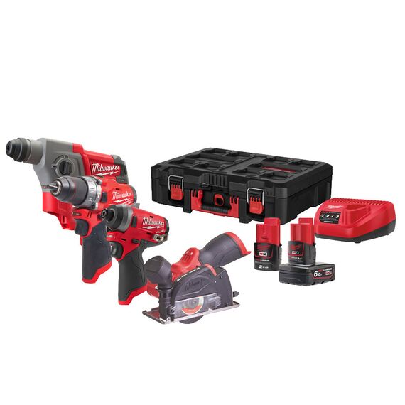 Набор инструмента Milwaukee M12 FPP4A-622P - 4933472102, внеший вид