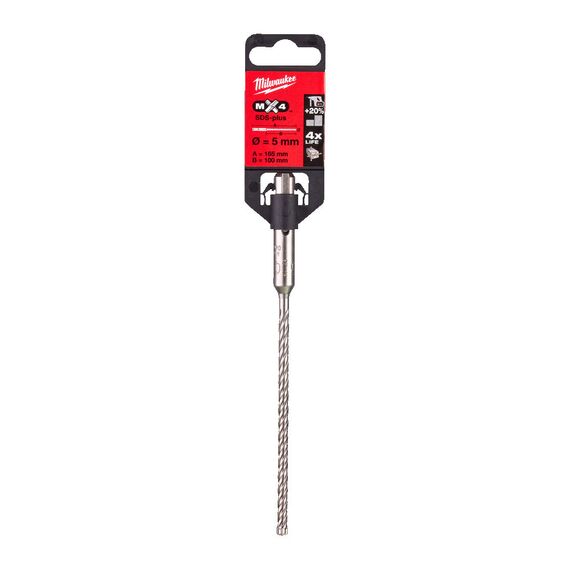 Бур Milwaukee MX4 SDS-Plus 5.5 x 215 - 4932478469, Диаметр: 5,5, Модель: MX4 SDS-Plus 5.5 x 215, Длина (мм): 215, внеший вид, изображение 2