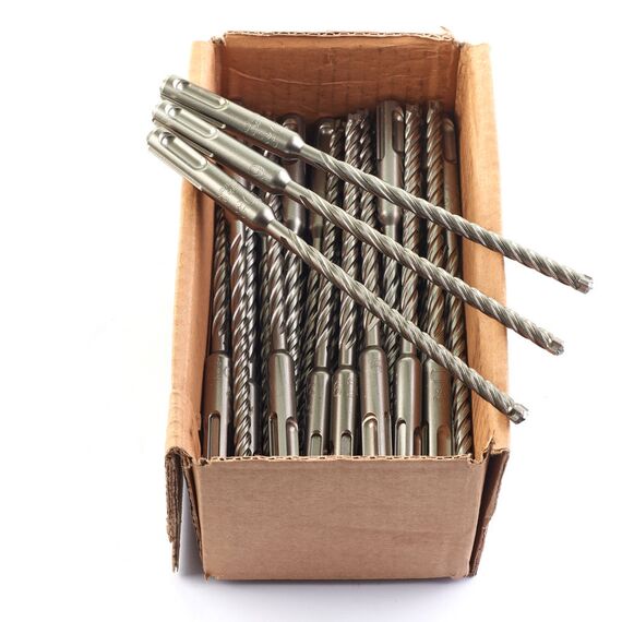 Бур Milwaukee MX4 SDS-Plus 6 x 165 MM 50 PCS - 4932430438, Диаметр: 6, Модель: MX4 SDS-Plus 6 x 165 MM 50 PCS, Длина (мм): 165, внеший вид, изображение 2