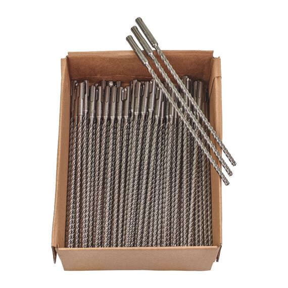 Бур Milwaukee MX4 SDS-Plus 6.5 x 265 MM 50 PCS - 4932459589, Диаметр: 6,5, Модель: MX4 SDS-Plus 6.5 x 265 MM 50 PCS, Длина (мм): 265, внеший вид, изображение 2