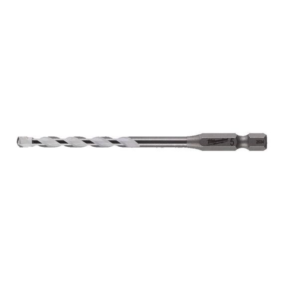 Сверло по мультиматериалам Milwaukee SHOCKWAVE™ Carbide Multi-Material Drill Bit 5 x 100 - 4932471093, Диаметр: 5, Модель: SHOCKWAVE™ Carbide Multi-Material Drill Bit 5 x 100, Длина (мм): 100, внеший вид