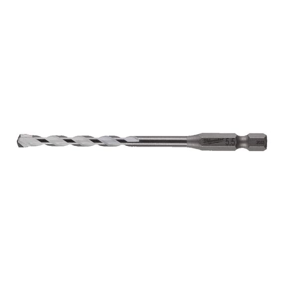 Сверло по мультиматериалам Milwaukee SHOCKWAVE™ Carbide Multi-Material Drill Bit 5.5 x 100 - 4932471094, Диаметр: 5,5, Модель: SHOCKWAVE™ Carbide Multi-Material Drill Bit 5.5 x 100, Длина (мм): 100, внеший вид