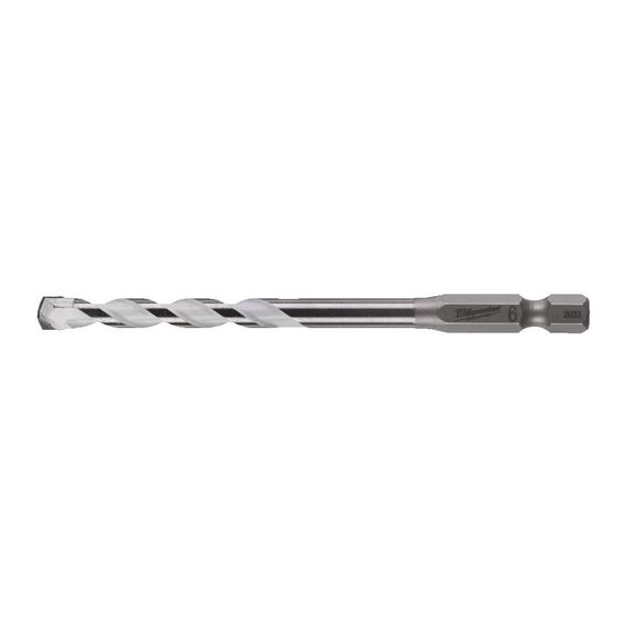 Сверло по мультиматериалам Milwaukee SHOCKWAVE™ Carbide Multi-Material Drill Bit 6 x 100 - 4932471096, Диаметр: 6, Модель: SHOCKWAVE™ Carbide Multi-Material Drill Bit 6 x 100, Длина (мм): 100, внеший вид