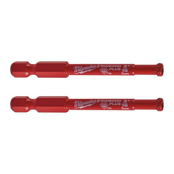 Алмазная коронка Milwaukee DIAMOND PLUS 5 mm 2pc - 4932479231, Модель: DIAMOND PLUS 5 mm 2pc, внеший вид
