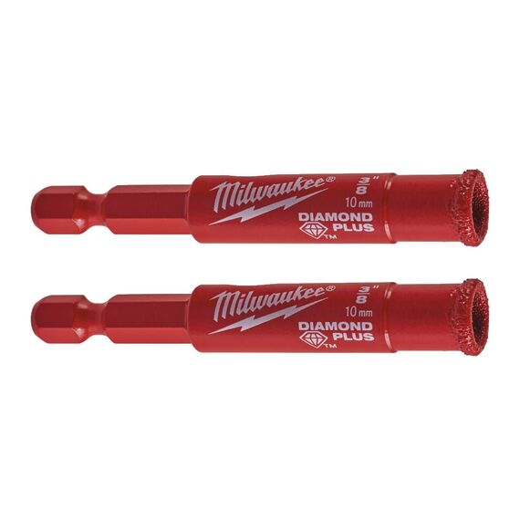 Алмазная коронка Milwaukee DIAMOND PLUS 10 mm 2pc - 4932479234, Модель: DIAMOND PLUS 10 mm 2pc, внеший вид