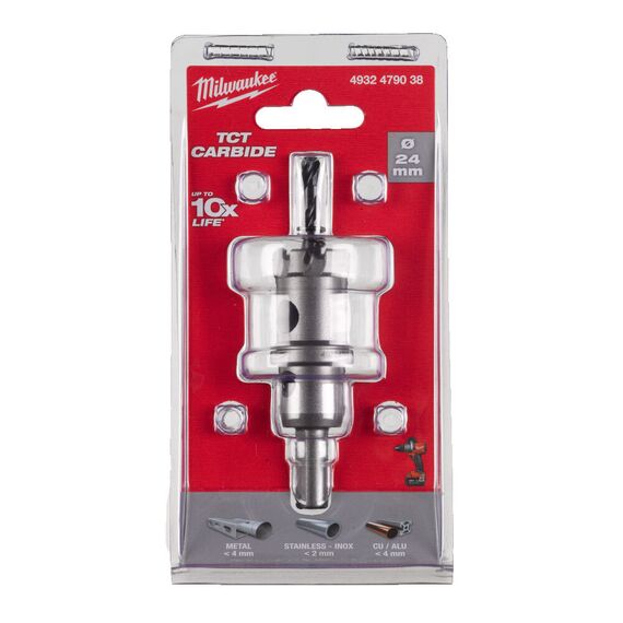 Коронка по металлу Milwaukee Holesaw TCT 24mm - 4932479038, Диаметр: 24, Модель: Holesaw TCT 24mm, внеший вид, изображение 2