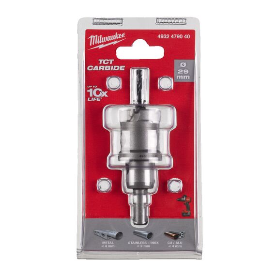 Коронка по металлу Milwaukee Holesaw TCT 29mm - 4932479040, Диаметр: 29, Модель: Holesaw TCT 29mm, внеший вид, изображение 2